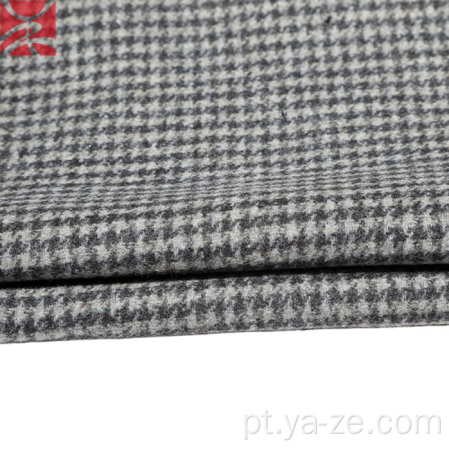 Tweed xadrez barato check houndstooth tecido para sobretudo